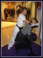 Massage Amma sur chaise