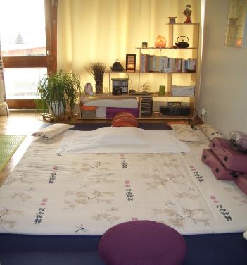 Futon et ambiance de séance